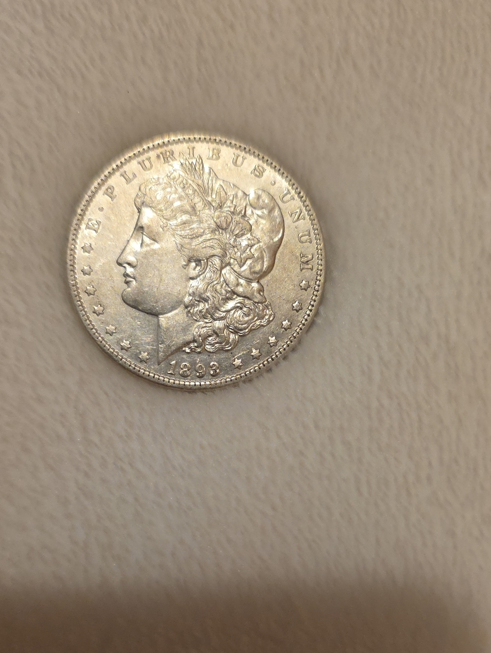 1893 Morgan Silver Dollar-Low Mintage Date #2